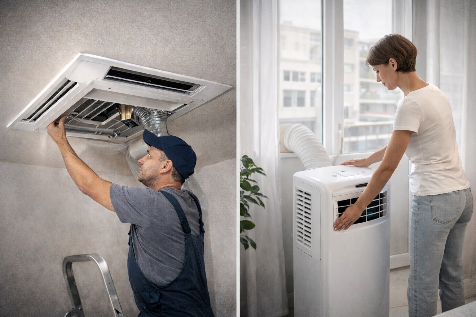 Εγκατάσταση καναλάτου & φορητού κλιματιστικού: Τι πρέπει να γνωρίζεις
